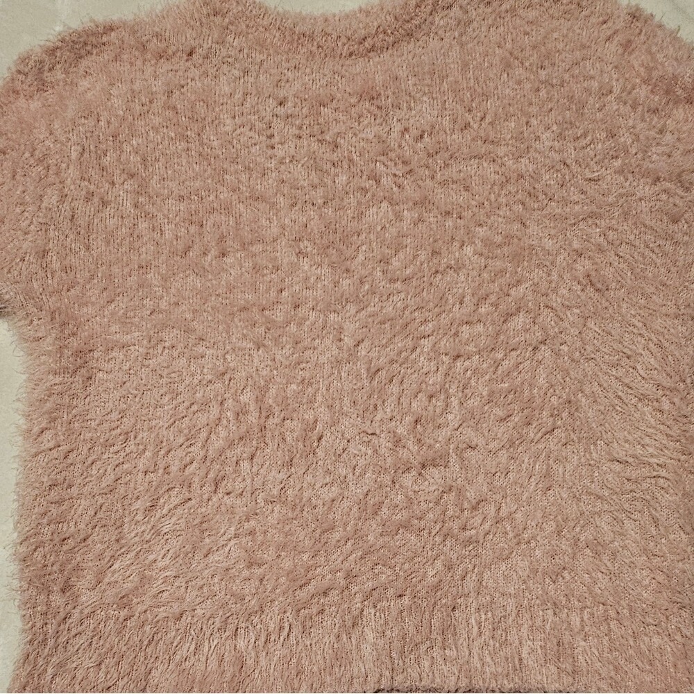 DIVIDED H & M Cropped Pink Sweater Women's Size XSmall PRELOVED - Picture 2 of 5